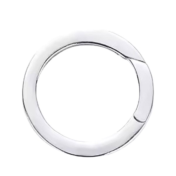 画像10: キーリング キーホルダーの接続に丸カン 楕円 丸型 カラビナ サークル  マルカン１個売り 極太ビーズ シルバー シルバー925 ビーズ アクセサリー ハンドメイド パーツ  線径2 5mm 直径17mm×9mm   スターリングシルバー (10)