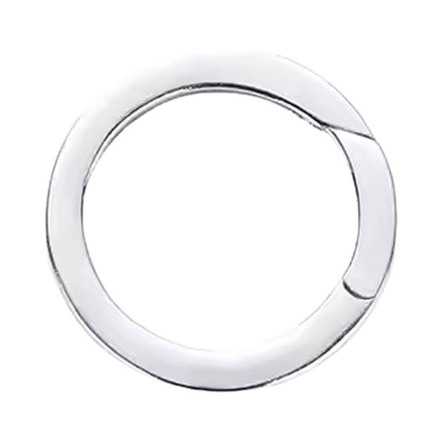 画像11: キーリング キーホルダーの接続に丸カン 楕円 丸型 カラビナ サークル  マルカン１個売り 極太ビーズ シルバー シルバー925 ビーズ アクセサリー ハンドメイド パーツ  線径2 5mm 直径17mm×9mm   スターリングシルバー (11)