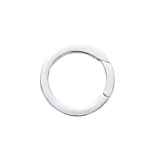 画像8: キーリング キーホルダーの接続に丸カン 楕円 丸型 カラビナ サークル  マルカン１個売り 極太ビーズ シルバー シルバー925 ビーズ アクセサリー ハンドメイド パーツ  線径2 5mm 直径17mm×9mm   スターリングシルバー (8)