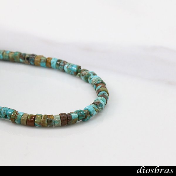 画像6: diosbras-ディオブラス ターコイズ 馬蹄 ホースシュー フェザー ブレスレット ブレス メンズ ネイティブ  羽 ターコイズ オニキス シルバー９２５ チェーン さざれ石 メディスンホイール フェザー (6)