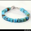 画像3: diosbras-ディオブラス ターコイズ 馬蹄 ホースシュー フェザー ブレスレット ブレス メンズ ネイティブ  羽 ターコイズ オニキス シルバー９２５ チェーン さざれ石 メディスンホイール フェザー (3)