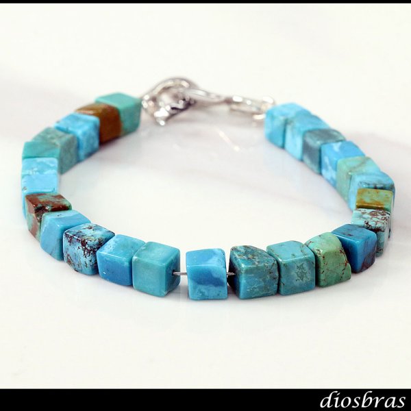 画像3: diosbras-ディオブラス ターコイズ 馬蹄 ホースシュー フェザー ブレスレット ブレス メンズ ネイティブ  羽 ターコイズ オニキス シルバー９２５ チェーン さざれ石 メディスンホイール フェザー (3)