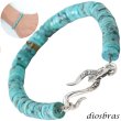 画像1: diosbras-ディオブラス ターコイズ 馬蹄 ホースシュー フェザー ブレスレット ブレス メンズ ネイティブ  羽 ターコイズ オニキス シルバー９２５ チェーン さざれ石 メディスンホイール フェザー (1)