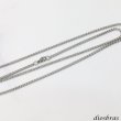 画像3: ステンレス サージカルステンレス シルバーチェーン シルバー マリンチェーン マリナ マリーナチェーン アンカーチェーン 幅2.4mm 40cm 45cm 50cm 55cm 60cm ネックレス チェーン  鎖 首飾り ギフト  チェーン シルバーネックレスチェーン あずきチェーン (3)