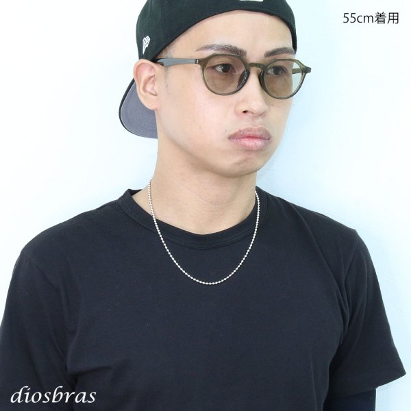 画像3: ボールチェーン ステンレス サージカルステンレス シルバーチェーン シルバー  アンカーチェーン 幅3mm 55cm 45cm フリーサイズ　 ネックレス チェーン  鎖 首飾り ギフト  チェーン シルバーネックレスチェーン あずきチェーン (3)