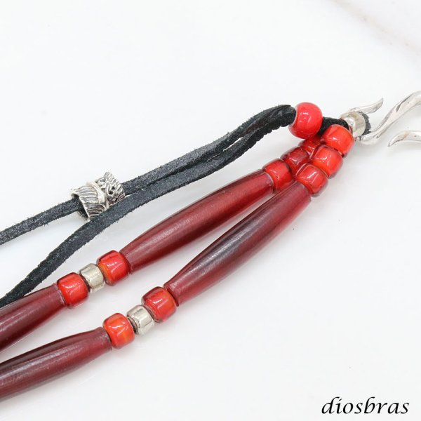 画像3: フェザー アラベスク ビーズ シルバー シルバー925 ビーズ アクセサリー ハンドメイド パーツ イーグル 羽根 フェザー アラベスク トライバル 唐草 縦9.5mm 直径8,7mm 穴径3mm  メール便全国送料無料 (3)