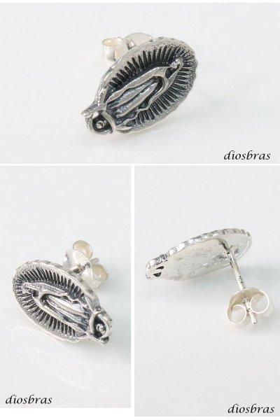 画像2: マリア ピアス クリスチャン キリスト シルバー９２５ ピアス メンズ レディース イヤリング アクセサリー マリア 本物シルバー９２５ 片方ピアス メンズ レディース 12mm (2)