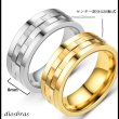 画像5: ステンレス  リング 回転式 スピナーリング シルバー 金属アレルギー対応 光沢 ゴールド 金 リング アクセサリー メンズ レディース (5)
