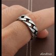 画像8: ステンレス  リング チェーン　喜平 リング シルバー 金属アレルギー対応 光沢 ゴールド 金 リング アクセサリー メンズ レディース (8)
