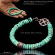画像2: diosbras-ディオブラス ターコイズ グリーン フェザー ブレスレット ブレス メンズ ネイティブ  羽 ターコイズ オニキス シルバー９２５ チェーン メディスンホイール フェザー (2)