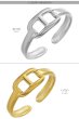 画像3: ステンレス  フリーサイズ チェーン マリーナ マリンチェーン マリナ リング チェーン リング シルバー 金属アレルギー対応 光沢 ゴールド 金 リング アクセサリー メンズ レディース (3)