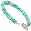 画像1: diosbras-ディオブラス ターコイズ グリーン フェザー ブレスレット ブレス メンズ ネイティブ  羽 ターコイズ オニキス シルバー９２５ チェーン メディスンホイール フェザー (1)