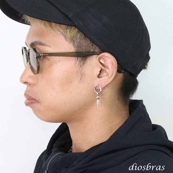 画像3: 本物シルバー925 ダガー ドージェ ドロップピアス ピアス 片方ピアス 片耳販売 メンズ レディース アクセサリー シルバー (3)