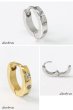 画像4: ステンレス フープピアス  3連ジルコニア シルバー ゴールド 金属アレルギー対応 メタル素材 シンプル 小さめ フープ  輪っか ピアス アクセサリー メンズ レディース 中折れ式 9mm (4)