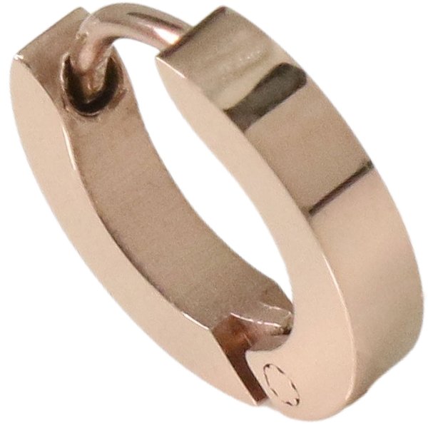 画像8: ステンレス フープピアス ブラック ローズゴールド ゴールド 金属アレルギー対応 光沢 メタル素材 シンプル 小さめ フープ ループ リング 輪っか ピアス アクセサリー メンズ レディース 中折れ式 10mm  メール便なら送料無料 (8)