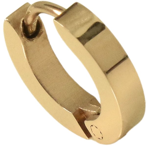 画像7: ステンレス フープピアス ブラック ローズゴールド ゴールド 金属アレルギー対応 光沢 メタル素材 シンプル 小さめ フープ ループ リング 輪っか ピアス アクセサリー メンズ レディース 中折れ式 10mm  メール便なら送料無料 (7)