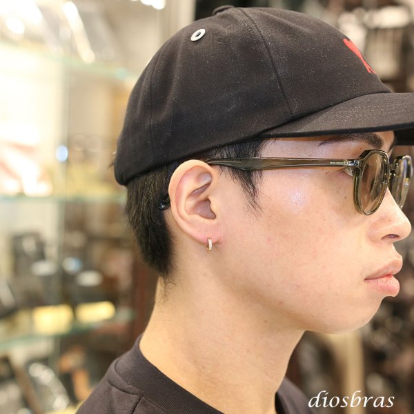 画像2: ステンレス フープピアス ゴールド シルバー ローズゴールド  ジルコニア 金属アレルギー対応 メタル素材 シンプル 小さめ フープ ループ リング 輪っか ピアス アクセサリー メンズ レディース 中折れ式 9mm (2)