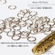 画像1: 丸カン マルカン１個売り 極太ビーズ シルバー シルバー925 ビーズ アクセサリー ハンドメイド パーツ 線径1mm 直径9mm 内径6 5mm  メール便全国送料無料 (1)