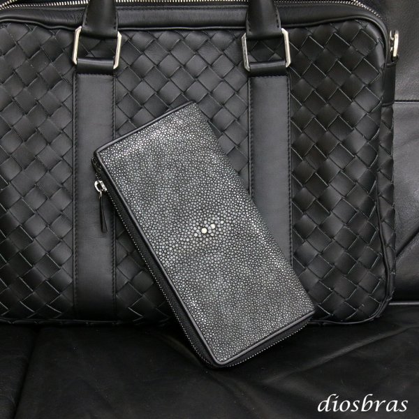 画像8: 財布 スティングレイ ガルーシャ 財布 スティングレー エイ革 ラウンドファスナー メンズ レディース 本革 スティングレー ラウンド ジッパー 財布 ヌメ革 レザーウォレット ロングウォレット  長財布 牛革 紳士 婦人 マルチカラー スティングレイ (8)