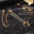 画像2: 日本製 クロス 十字架 立体構造 ペンダント トップ  k18 ダイヤモンドカット スターカット 菊花彫り チェーン付き 放射状幾何学模様 シンプル ゴールド 18k メンズ レディース クロスペンダント 18金 チャーム   アズキチェーン  長あずきチェーン  小豆チェーン ネックレス (2)