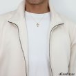 画像8: 日本製 クロス 十字架 立体構造 ペンダント トップ  k18 ダイヤモンドカット スターカット 菊花彫り チェーン付き 放射状幾何学模様 シンプル ゴールド 18k メンズ レディース クロスペンダント 18金 チャーム   アズキチェーン  長あずきチェーン  小豆チェーン ネックレス (8)