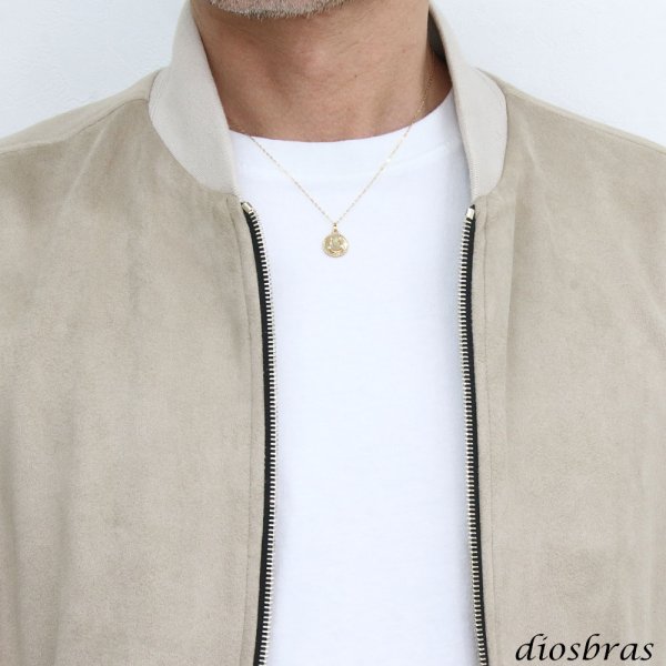 画像11: 馬蹄 ホースシュー コイン ペンダント k18 ネックレス シンプル ゴールド ペンダント 18k メンズ レディース ペンダント 18金 チャーム ペンダント コイン アズキチェーン 長あずきチェーン ペンダント トップ 小豆チェーン ネックレス (11)