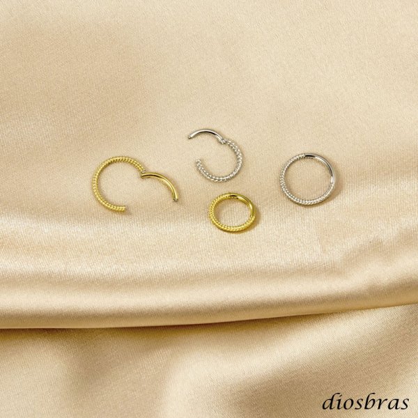 画像7: フープ リング ボディーピアス ステンレス 16G 16ゲージ 鼻ピア ス 軟骨ピアス つけっぱなし ト ラガス 耳たぶ 舌ピ へそピアス インダストリアル (7)