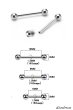画像3: ストレートバーベル ボディーピアス ステンレス 16G 16ゲージ 鼻ピア ス 軟骨ピアス つけっぱなし ト ラガス 耳たぶ 舌ピ へそピアス インダストリアル (3)
