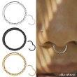 画像1: フープ リング ボディーピアス ステンレス 16G 16ゲージ 鼻ピア ス 軟骨ピアス つけっぱなし ト ラガス 耳たぶ 舌ピ へそピアス インダストリアル (1)