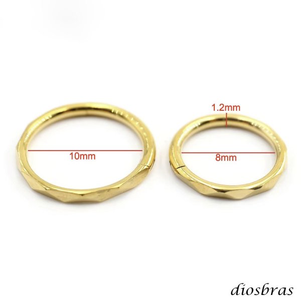 画像3: フープ　リング ボディーピアス 16G 16ゲージ  ステンレス メンズ　鼻ピアス　軟骨ピアス つけっぱなし トラガス 軟骨ピアス ボディーピアス 耳たぶ 舌ピ へそピアス インダストリアル ファーストピアス セカンドピアス (3)