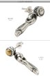 画像4: メンズピアス  シルバーアクセサリー  シルバーピアス  バラ売り 片耳のみ  シャープでキレイめハードな横顔に シルク リンク  メンズ アクセサリー ピアス クロス 十字架  (4)