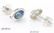 画像2: オパール ピアス イミテーションオパール ワンポイント しずく 雫 本物シルバー925  ピアス 片方 パワーストーン ピアス片耳 片方販売ピアス メンズ レディース イヤリング (2)