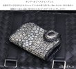 画像7: メンズ 二つ折り財布 バイカーズウォレット  イバラエイ ミドル ハーフウォレット シンプル レザーウォレット 本革 カットスティングレイ エイ 革 シルバー９２５コンチョ 革財布 皮財布 ロングウォレット 天然皮革 天然皮革 梅花皮 かいらぎ メンズ 長財布 ガルーシャ (7)