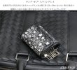 画像3: キーケース　6連　ガルーシャ　スティングレイ メンズ レディース 本革 スティングレー スター エイ革 梅花皮 かいらぎ イバラエイ  スタースティングレー バイカー 牛革 ハンドメイド 三つ折り財布 財布 レザーウォレット ウォレット バイカー ハーフウォレット (3)