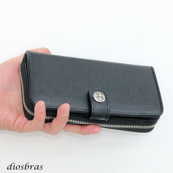 画像7: 長財布 クロス トラッカーウォレット シルバー925製 コンチョ 十字架 レザーウォレット 革財布 本革 レザー シュリンクレザー かぶせ財布 ウォレット ハンドメイド 牛革 レディース おしゃれ スリム メンズ長財布  男性 女性 メンズ財布 ファスナー カード収納 大容量 (7)