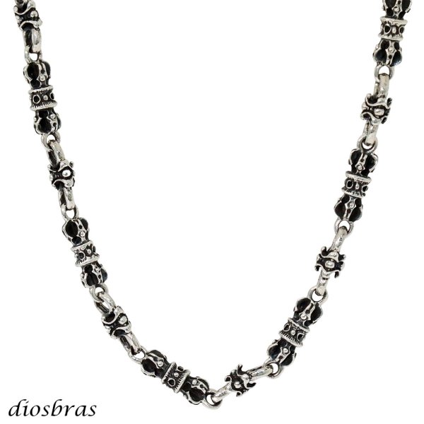 画像1: ネックレス チェーン ネックレスチェーン　クロス 十字架　太陽神　サンマーク　メンズ レディース シルバーネックレス シルバー925 アラベスク クロス 十字架 スクエアデザイン ネックレスチェーン シルバー925  (1)