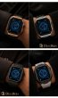 画像27: apple watch アップルウォッチ  バンド ステンレス ケース　カバー 一体型 バンド ラバー 高級ベルト ケースバンド メンズ ベルト ステンレス 44mm 40mm 41mm 45mm 46mm 42mm 一体型 おしゃれ 腕時計 プレゼント クロコダイル レザーストラップ  Series4/5/6/7/8/9/10/SE (27)