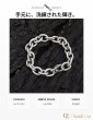 画像2: ステンレス マンテルチェーン アンカー チェーン ブレスレット  シンプル    シルバーメンズ レディース 女性 腕輪 金属アレルギー対応 (2)
