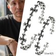 画像1: バングル  クロス 十字架 シルバーアクセサリー メンズ シルバーバングル シルバー925 メンズアクセサリー プレゼントに人気 (1)