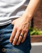 画像4: ステンレス  リング 回転式 スピナー リング ローマ字  シルバー 金属アレルギー対応 光沢 ゴールド 金 リング アクセサリー メンズ レディース (4)
