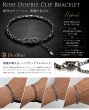 画像4: 薔薇 ローズ ブレスレット ダブルクリック ステンレス チェーン ブレスレット   シンプル マリーナ　 シルバーメンズ レディース 女性 腕輪 金属アレルギー対応 (4)