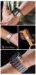 画像7: アップルウォッチ バンド  ベルト apple watch ステンレス バンド 49mm 44mm/45mm/46ｍｍ ULTRA ウルトラ バンド ベルト ラバーバンド 高級  RUBBER おしゃれ マグネットバックル バタフライバックル ブラック オレンジ メンズ  スポーツ　シリコン   6 /7/8/ULTRA/SE (7)