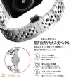 画像8: アップルウォッチ バンド  ベルト apple watch ステンレス バンド 49mm 44mm/45mm/46ｍｍ ULTRA ウルトラ バンド ベルト  高級  バタフライバックル ブラック オレンジ メンズ  スポーツ   6 /7/8/9/10/11/ULTRA/SE ステンレススチール (8)