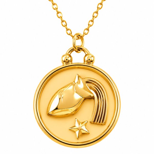 画像32: 星座 星 ペンダント ステンレス　ペンダント ゴールド　シルバー トップ  ネックレス メイン ペンダントトップ １２星座 ネックレス ステンレス チェーン 45cmセット (32)
