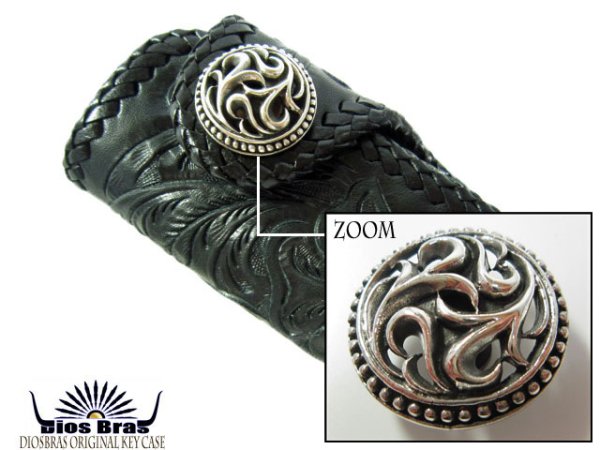 画像4: 【diosbras-ディオブラス-】【送料無料!!】【品番b】 アラベスク透かし彫りコンチョ【M】 シルバー925コンチョ (ネジ式) (4)