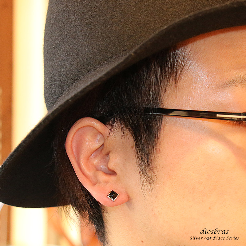 pi0388-bk [ブランド名：2PIECES] ピアス メンズ シルバーピア