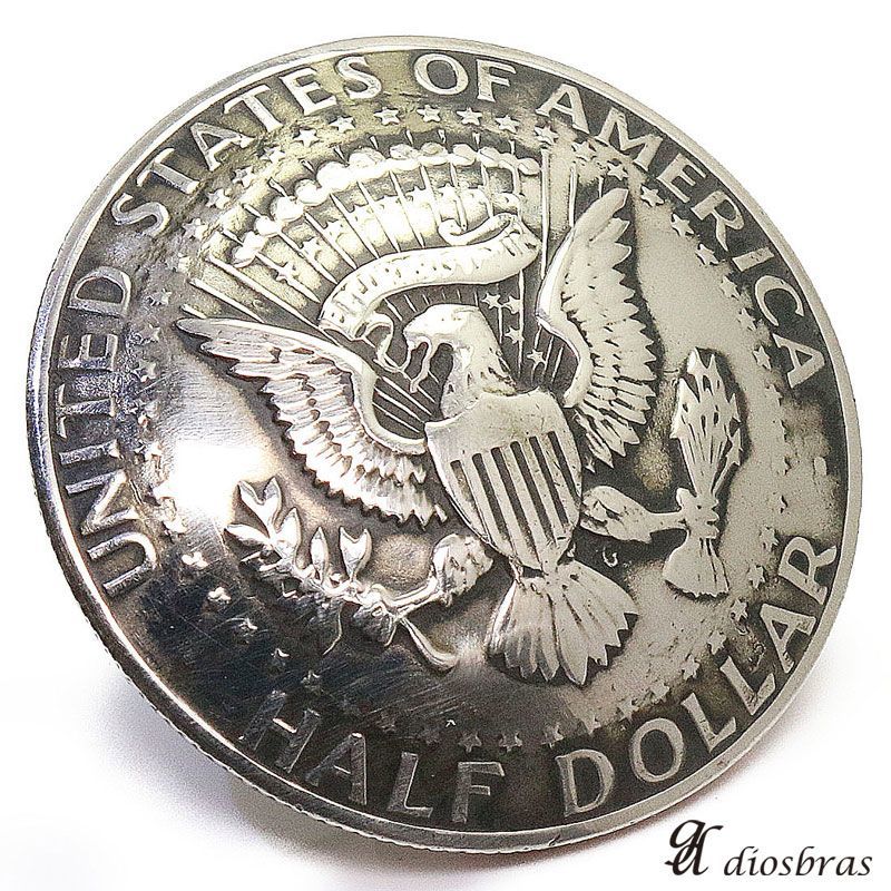 リアルコイン ハーフダラーコイン　ケネディー　イーグル　硬貨　Half Dollar コインコンチョ ネイティブ　コイン インディアン  ビンテージコイン 銀貨 オールド銀貨 アメリカ硬貨 コンチョ 財布 ウォレット　メンズ ネジ式【メール便なら送料無料！！】