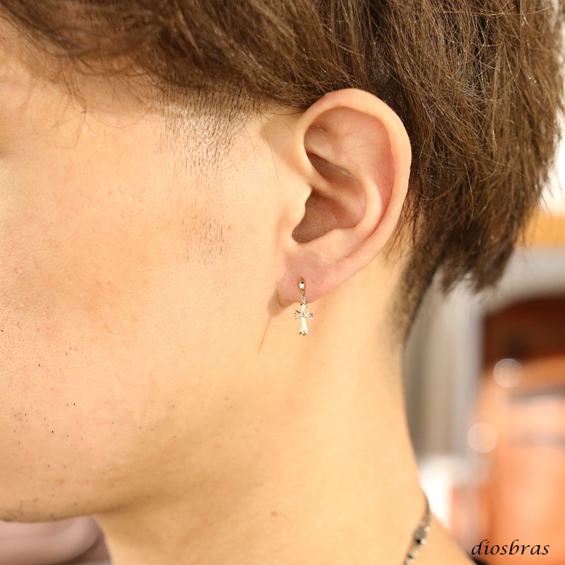 18K 18金 ピアス ドロップピアス クロス k18 シンプル ゴールド ピアス 18K 18金 ピアス ドロップピアス クロス k18 シンプル ゴールド ピアス